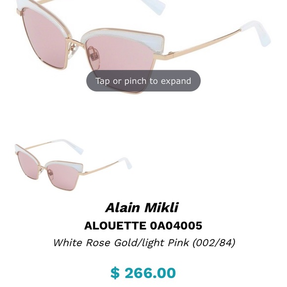 Oliver Peoples sunglasses cat eye shape - Picture 3 of 6